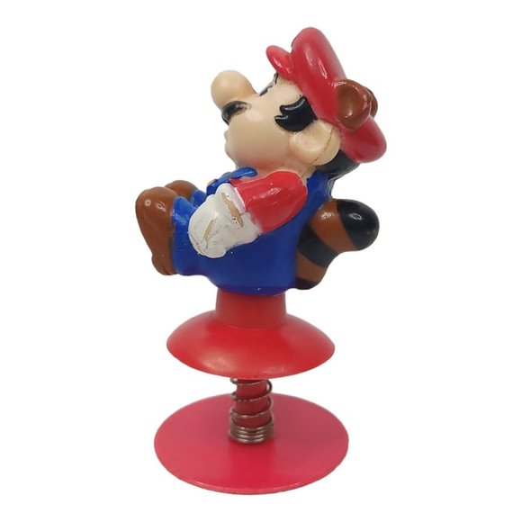 1989 Nintendo Super Mario Bros Spring Popper Figure Racoon Tail Jumper Vintage - Picture 5 of 12